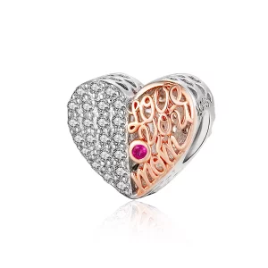 Pandora Style moeder hart Bedel - SCC1173 (afbeelding voor) Pandora Style moeder hart Bedel - SCC1173