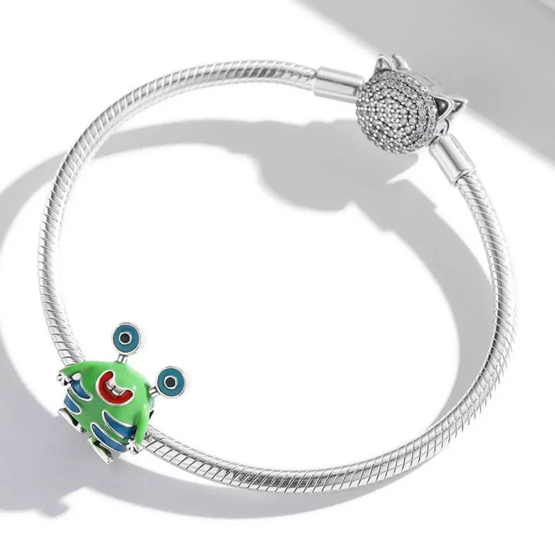 (afbeelding voor) Pandora Style Monster met grote ogen Bedel - SCC2056 - Bekijken 3