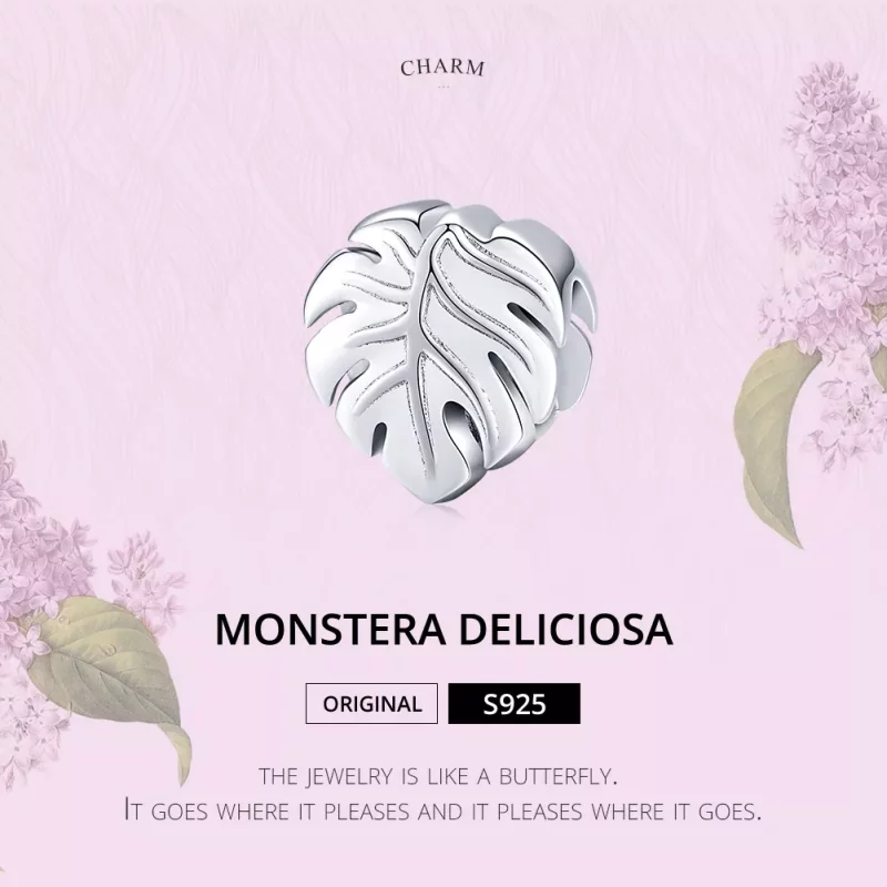 (afbeelding voor) Pandora Style Monstera Deliciosa Bedel - BSC141 - Bekijken 6