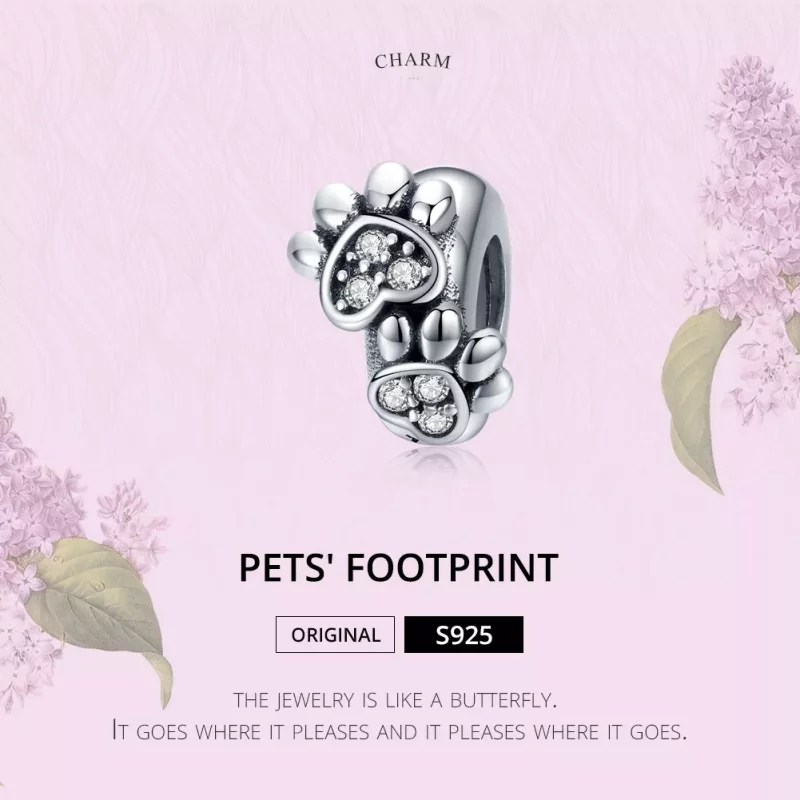 (afbeelding voor) Pandora Style Mooie kattenpoot Spacer Bedel - SCC1312 - Bekijken 2