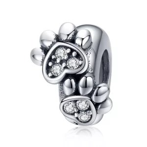 (afbeelding voor) Pandora Style Mooie kattenpoot Spacer Bedel - SCC1312
