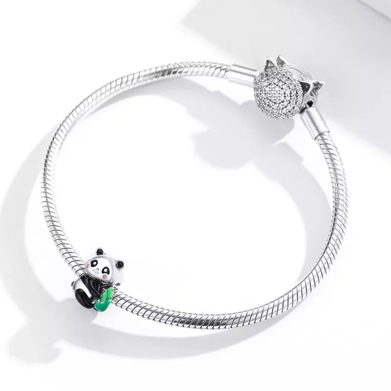 (afbeelding voor) Pandora Style Mooie Panda Welp Bedel - SCC1832 - Bekijken 3