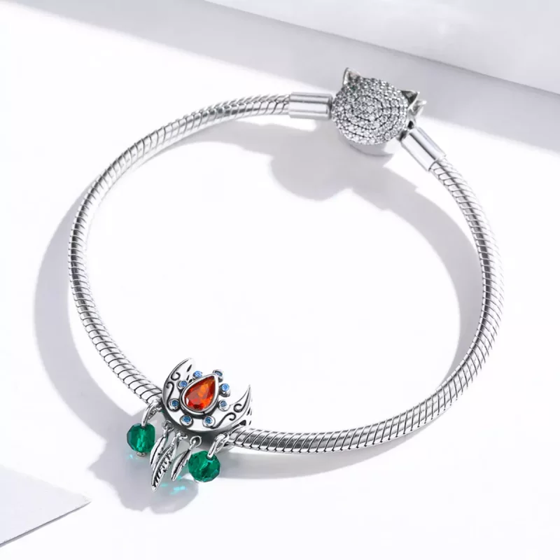 (afbeelding voor) Pandora Style Moon Dream Catcher Bedel - BSC452 - Bekijken 3