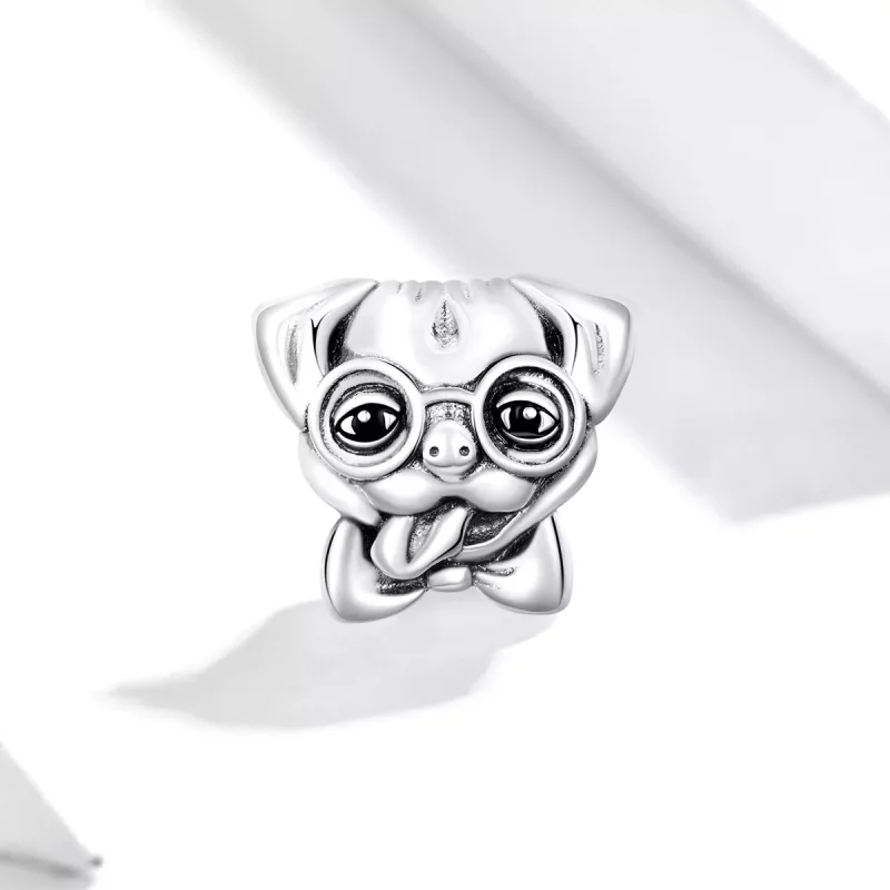 (afbeelding voor) Pandora Style mopshond Bedel - SCC1626 - Bekijken 2