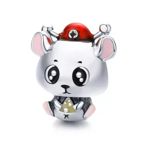 Pandora Style Muis Baby Bedel - BSC113 (afbeelding voor) Pandora Style Muis Baby Bedel - BSC113