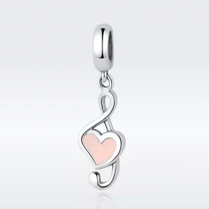 Pandora Style Muziek noten Hangende Bedel - SCC110 (afbeelding voor) Pandora Style Muziek noten Hangende Bedel - SCC110