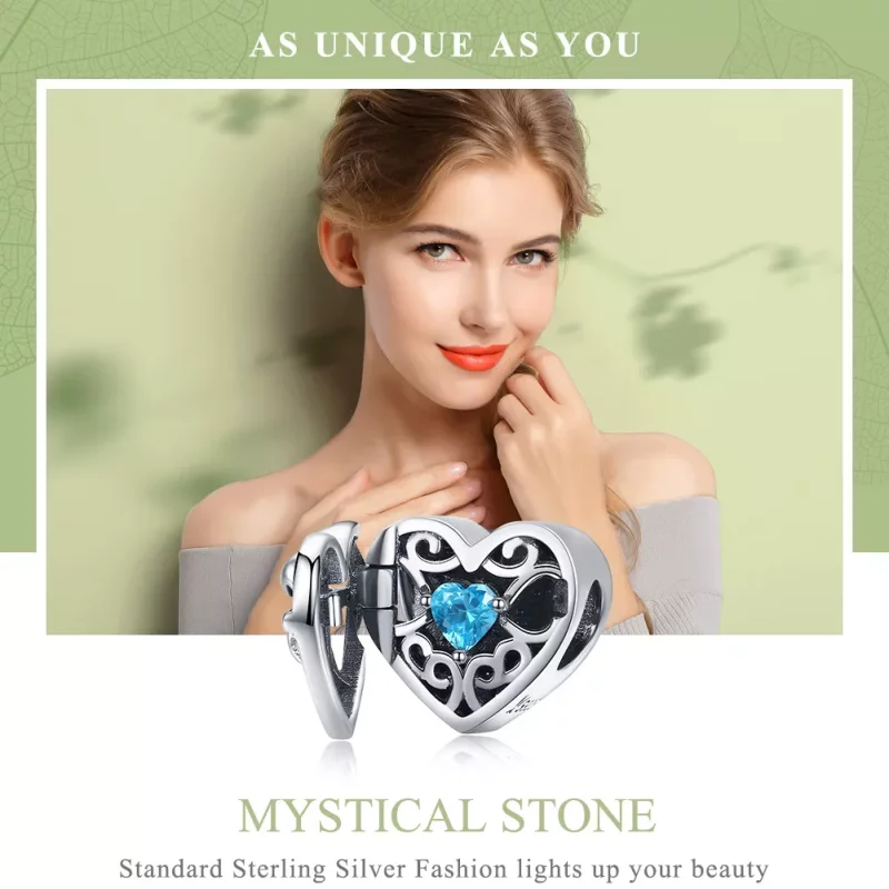 (afbeelding voor) Pandora Style Mystieke Steen Bedel - SCC1053 - Bekijken 2