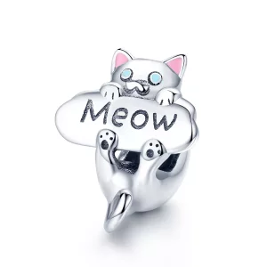 (afbeelding voor) Pandora Style Naughty Cat Parfumflesje Bedel - SCC874