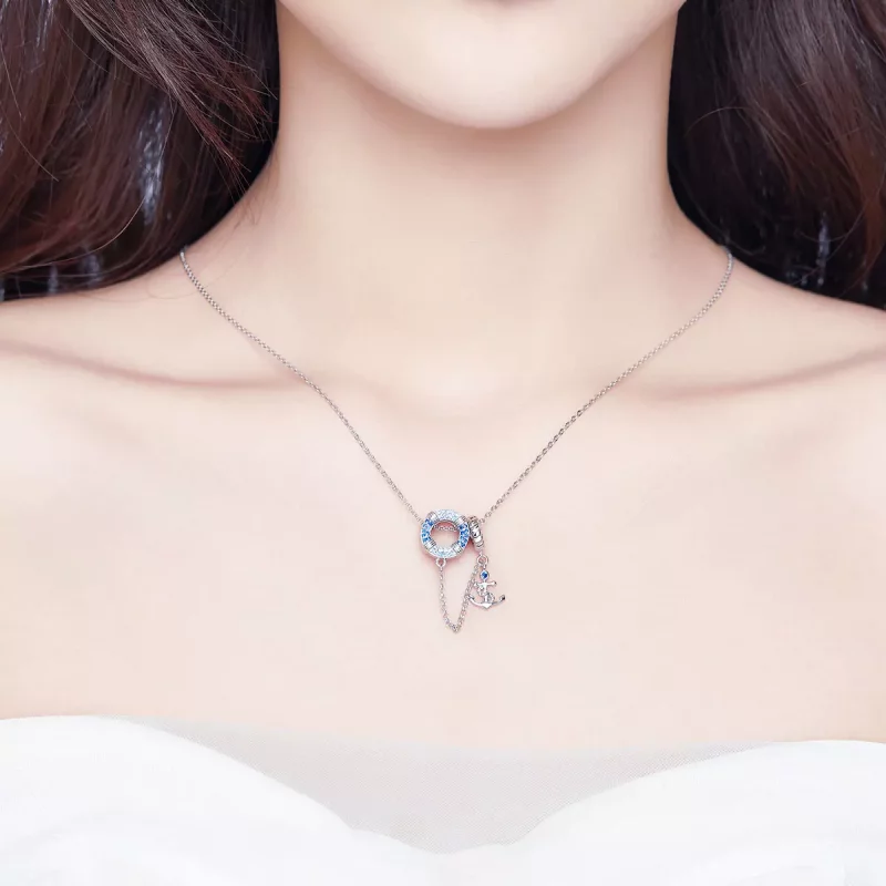 (afbeelding voor) Pandora Style Nautisch tijdperk Veiligheidsketting - SCC1149 - Bekijken 3