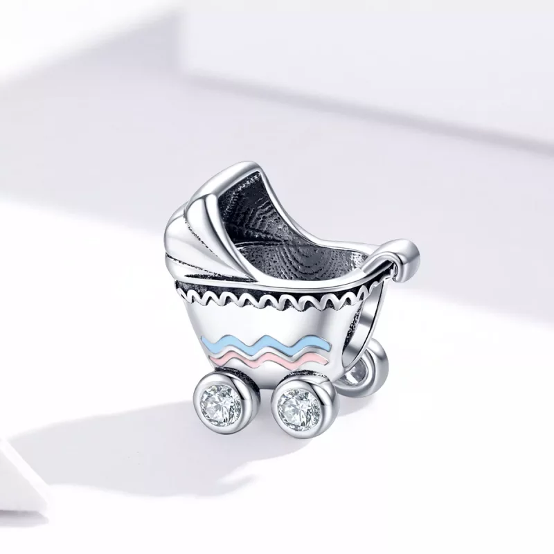 (afbeelding voor) Pandora Style Nieuwe kinderwagen Bedel - SCC1539 - Bekijken 3