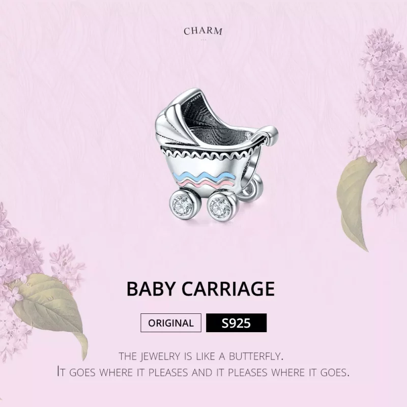 (afbeelding voor) Pandora Style Nieuwe kinderwagen Bedel - SCC1539 - Bekijken 6