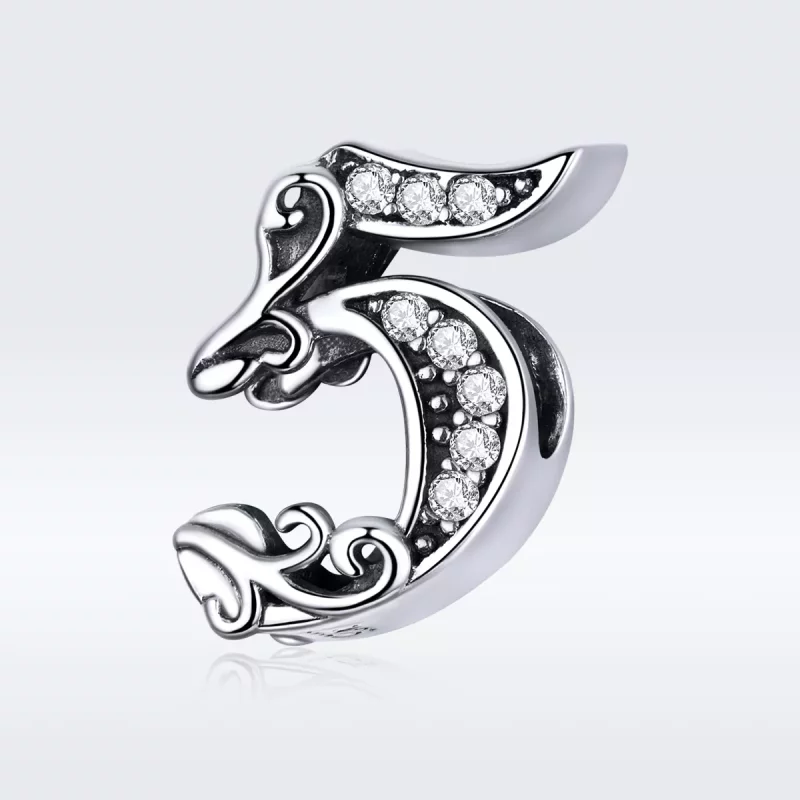 (afbeelding voor) Pandora Style Nummer 5 Bedel - SCC1418-5 - Bekijken 5