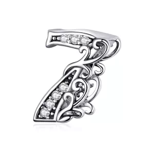 Pandora Style Nummer 7 Bedel - SCC1418-7 (afbeelding voor) Pandora Style Nummer 7 Bedel - SCC1418-7