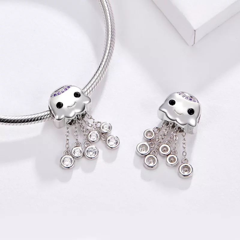 (afbeelding voor) Pandora Style Octopus Bedel - BSC081 - Bekijken 3