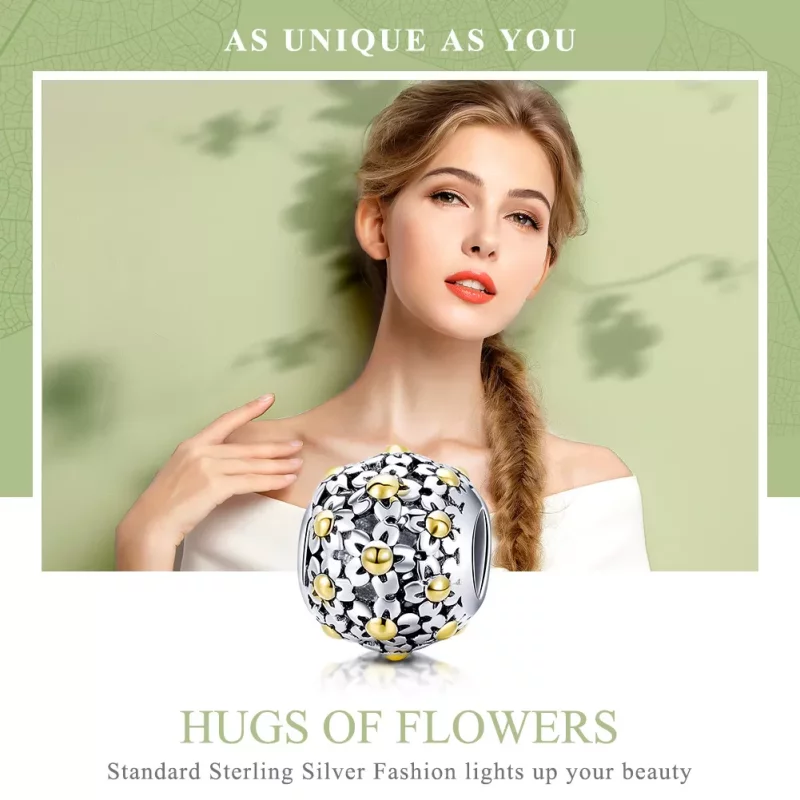 (afbeelding voor) Pandora Style Omhelzing van de bloemen Bedel - SCC717 - Bekijken 6