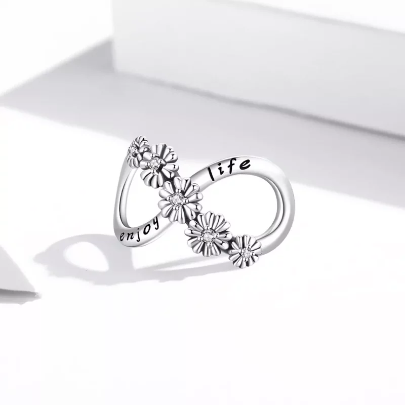 (afbeelding voor) Pandora Style Oneindige bloemen Bedel - SCC2099 - Bekijken 2