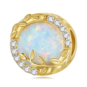 (afbeelding voor) Pandora Style Opaalblad Bedel - BSC671