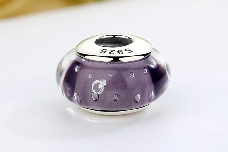 (afbeelding voor) Pandora Style Paars Murano Glas Bedel - SCZ001 - Bekijken 8