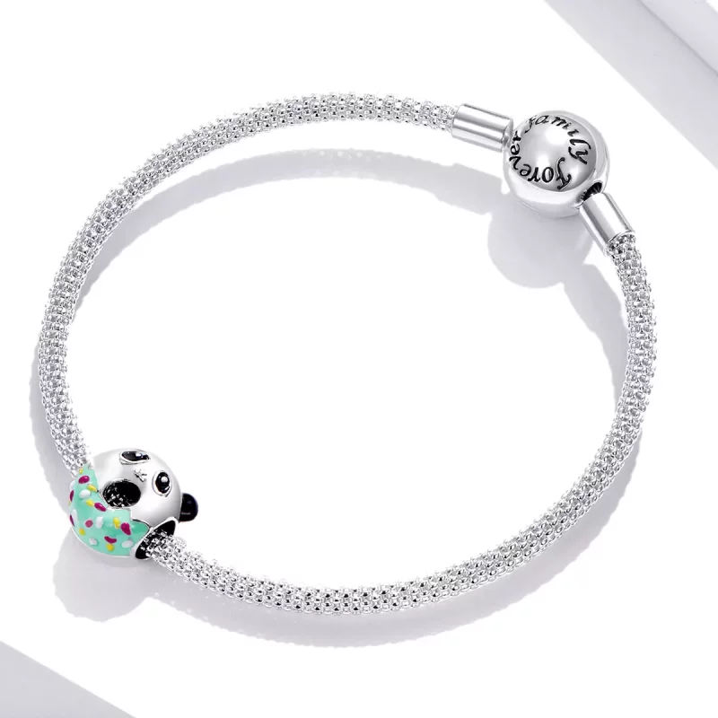 (afbeelding voor) Pandora Style Panda Donuts Bedel - SCC1875 - Bekijken 3