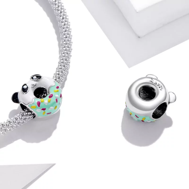 (afbeelding voor) Pandora Style Panda Donuts Bedel - SCC1875 - Bekijken 4
