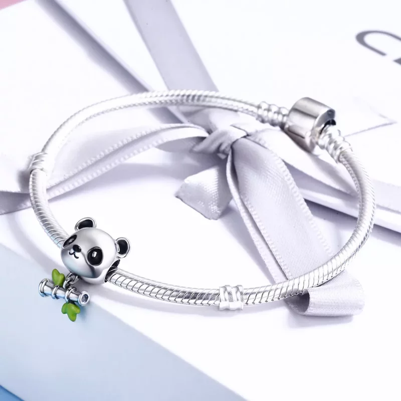(afbeelding voor) Pandora Style Panda eet graag bamboe Bedel - SCC325 - Bekijken 5