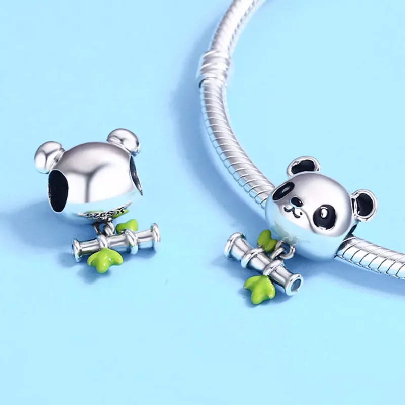 (afbeelding voor) Pandora Style Panda eet graag bamboe Bedel - SCC325 - Bekijken 6
