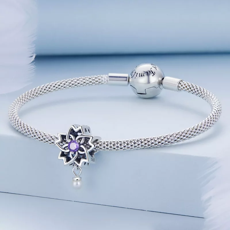 (afbeelding voor) Pandora Style Parel Streamer Bedel - BSC637 - Bekijken 3
