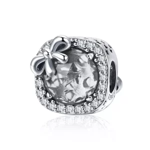 Pandora Style Pavé Boog Bedel - SCC1058-WH (afbeelding voor) Pandora Style Pavé Boog Bedel - SCC1058-WH