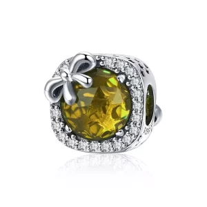 Pandora Style Pavé gele strik Bedel - SCC1058-YE (afbeelding voor) Pandora Style Pavé gele strik Bedel - SCC1058-YE