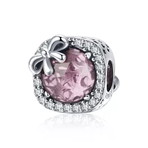 Pandora Style Pavé roze strik Bedel - SCC1058-PK (afbeelding voor) Pandora Style Pavé roze strik Bedel - SCC1058-PK