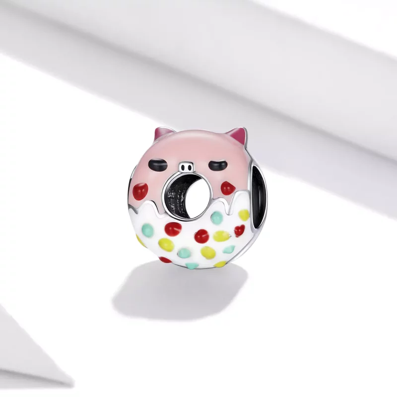 (afbeelding voor) Pandora Style Piggy Donuts Bedel - SCC1879 - Bekijken 2