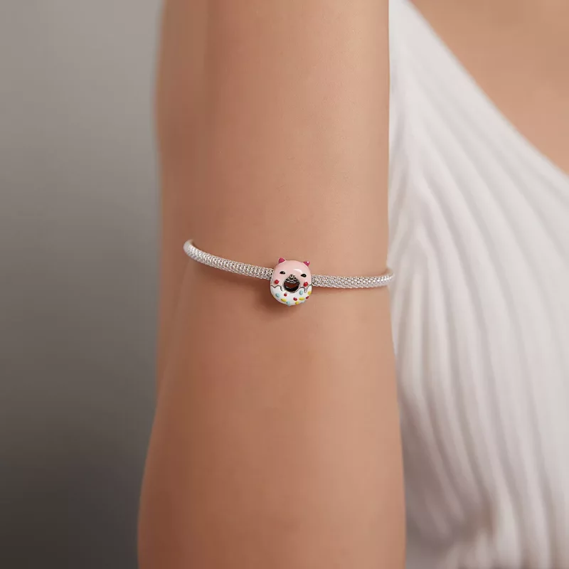 (afbeelding voor) Pandora Style Piggy Donuts Bedel - SCC1879 - Bekijken 5