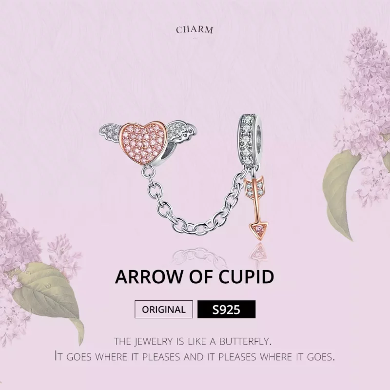 (afbeelding voor) Pandora Style Pijl van Cupido Veiligheidsketting - SCC1208 - Bekijken 2
