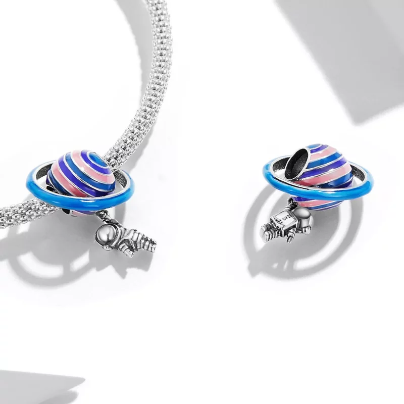 (afbeelding voor) Pandora Style Planeet Astronaut Bedel - SCC2095 - Bekijken 4