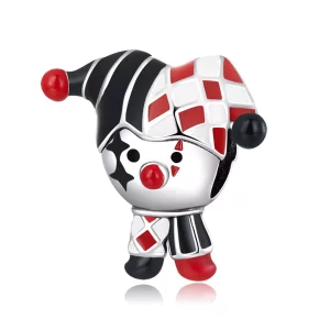 Pandora Style Poker Clown Bedel - SCC2237 (afbeelding voor) Pandora Style Poker Clown Bedel - SCC2237
