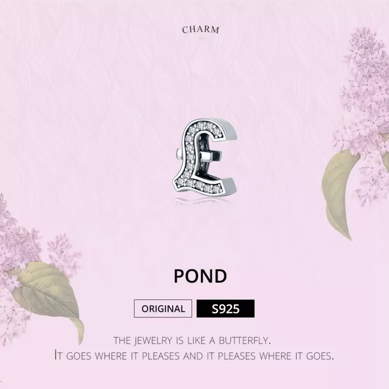 (afbeelding voor) Pandora Style Pondteken Bedel - SCC1269 - Bekijken 2
