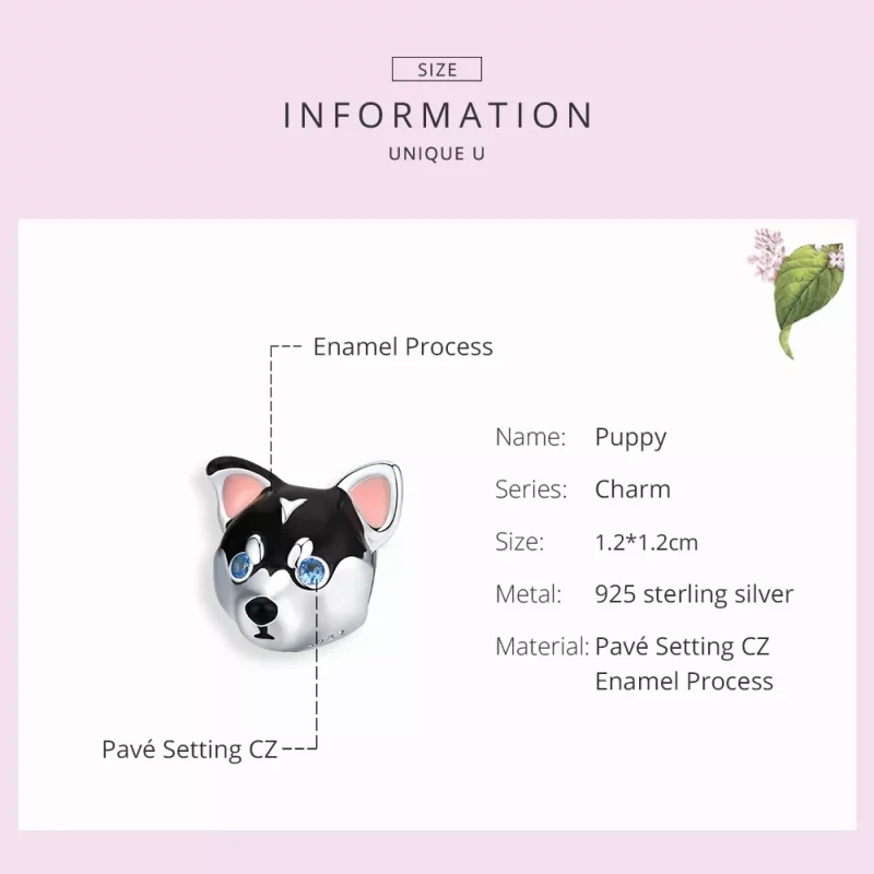 (afbeelding voor) Pandora Style puppy Bedel - BSC191 - Bekijken 7