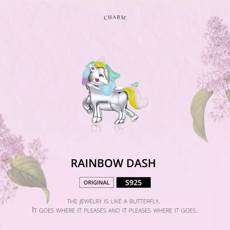 (afbeelding voor) Pandora Style Rainbow Dash Bedel - SCC1500 - Bekijken 6