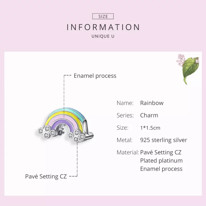 (afbeelding voor) Pandora Style Regenboog Bedel - SCC1425 - Bekijken 7