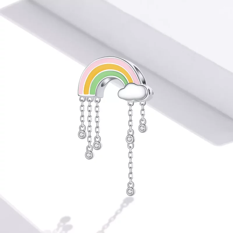 (afbeelding voor) Pandora Style Regenboog Glimlach Bedel - BSC418 - Bekijken 2