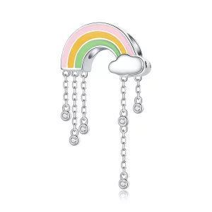 (afbeelding voor) Pandora Style Regenboog Glimlach Bedel - BSC418