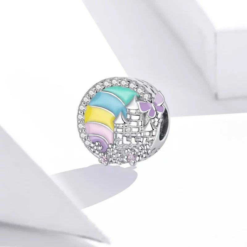(afbeelding voor) Pandora Style Regenboog Kasteel Bedel - SCC1585 - Bekijken 2
