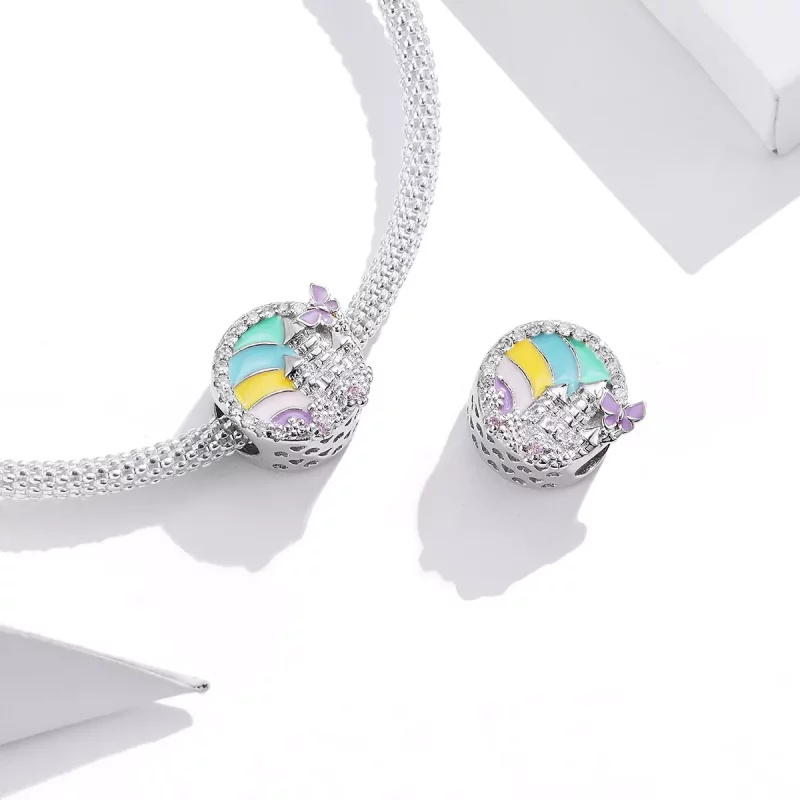 (afbeelding voor) Pandora Style Regenboog Kasteel Bedel - SCC1585 - Bekijken 3