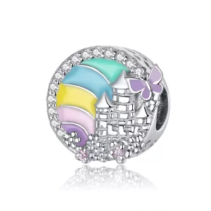 (afbeelding voor) Pandora Style Regenboog Kasteel Bedel - SCC1585