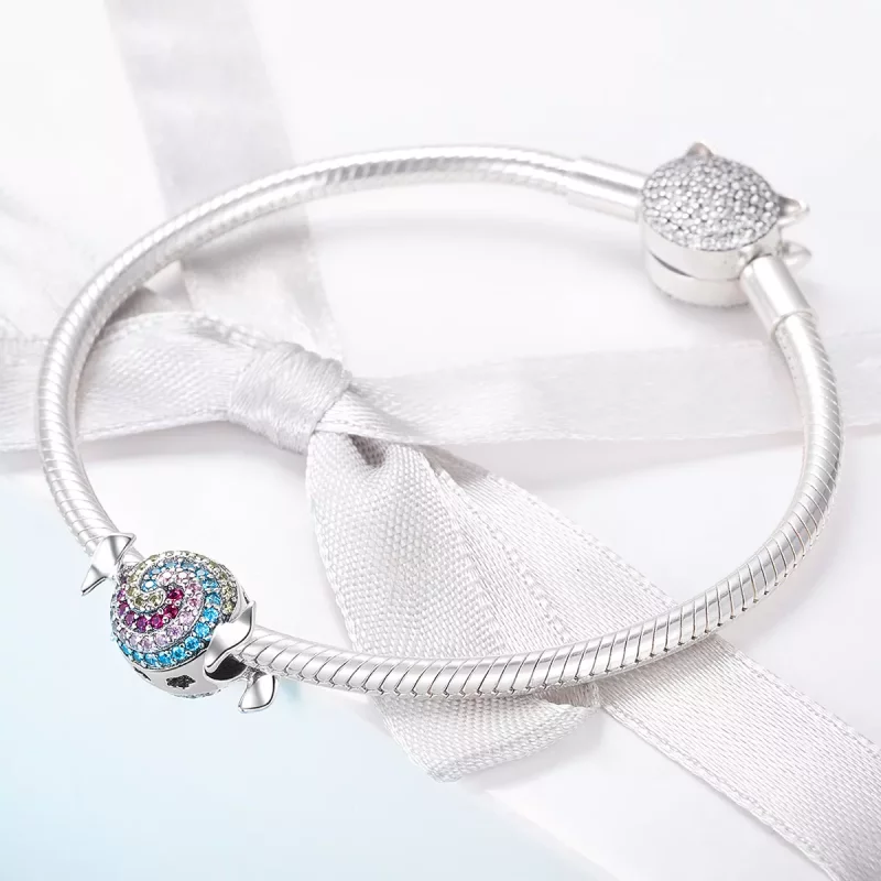 (afbeelding voor) Pandora Style Regenboog Snoep Bedel - SCC898 - Bekijken 3