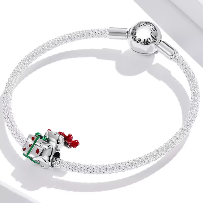 (afbeelding voor) Pandora Style Rendieren die geschenken geven Bedel - BSC540 - Bekijken 3