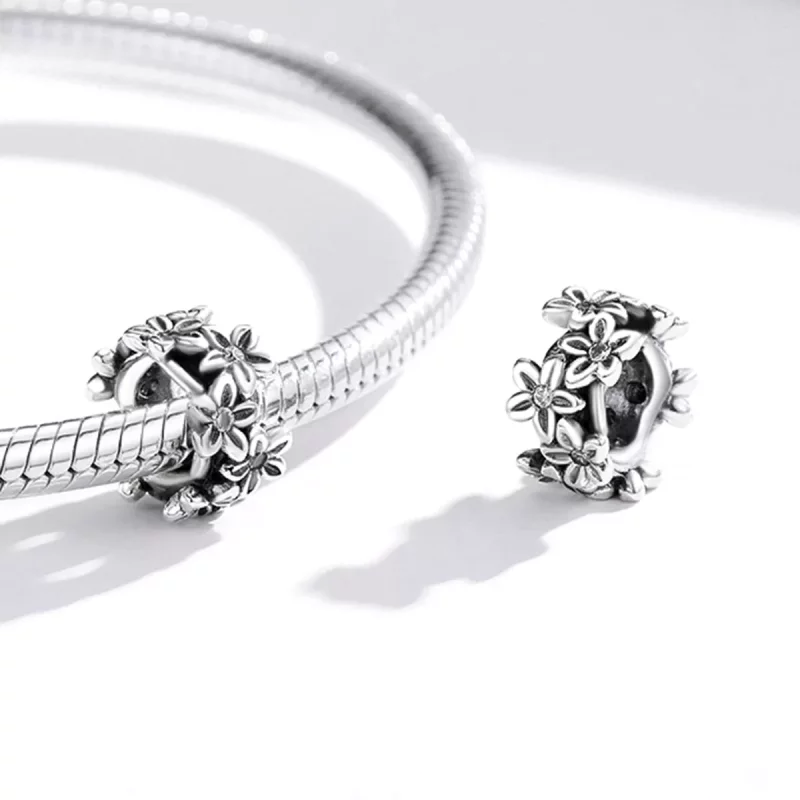 (afbeelding voor) Pandora Style Retro Bloemen Bedel - SCC1938 - Bekijken 4