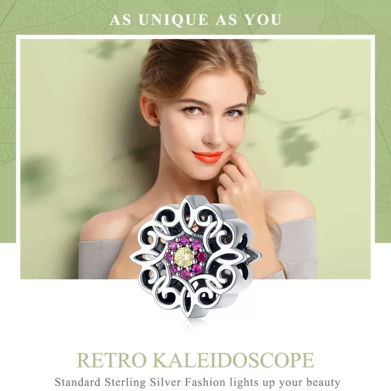 (afbeelding voor) Pandora Style Retro Caleidoscoop Bedel - SCC1108 - Bekijken 2