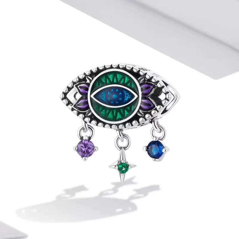 (afbeelding voor) Pandora Style Retro Duivel Oog Bedel - SCC2162 - Bekijken 2