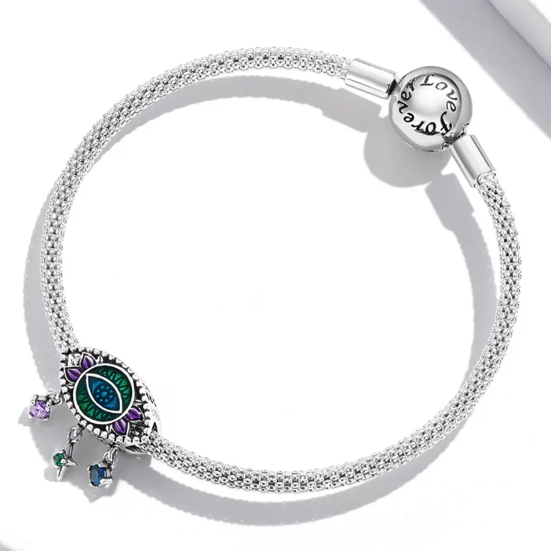 (afbeelding voor) Pandora Style Retro Duivel Oog Bedel - SCC2162 - Bekijken 3